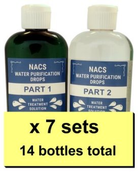7 bottles of Water Purification Drops - family pack